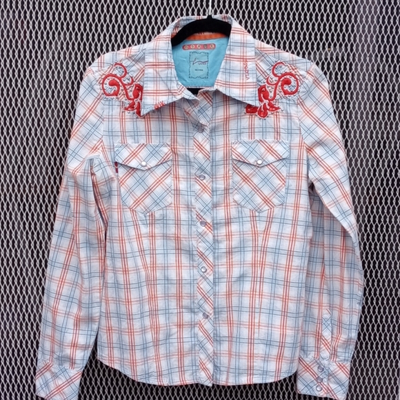 Vigoss Tops - Vigoss Embellished Button Shirt